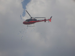 हेलिकप्टरबाट पुष्पवृष्टिसहित प्रदेश १ मा औपचारिक भ्रमण वर्ष २०२०  शुभारम्भ