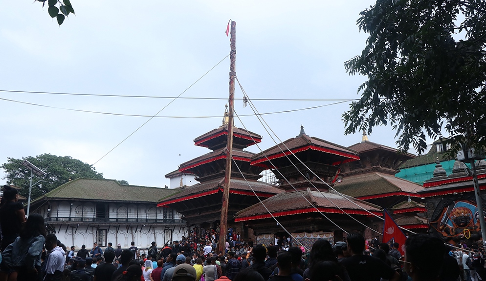 indrajatra-lingo आजबाट इन्द्रजात्रा शुरु