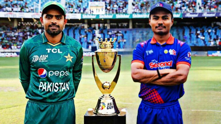 nepal-vs-pakistan_LdBY6BEKxJ-1-768x432 एसिया कप क्रिकेटमा पाकिस्तानविरुद्ध नेपालको खराब सुरुआत, १४ ओभरमा ७३ रन जोड्यो