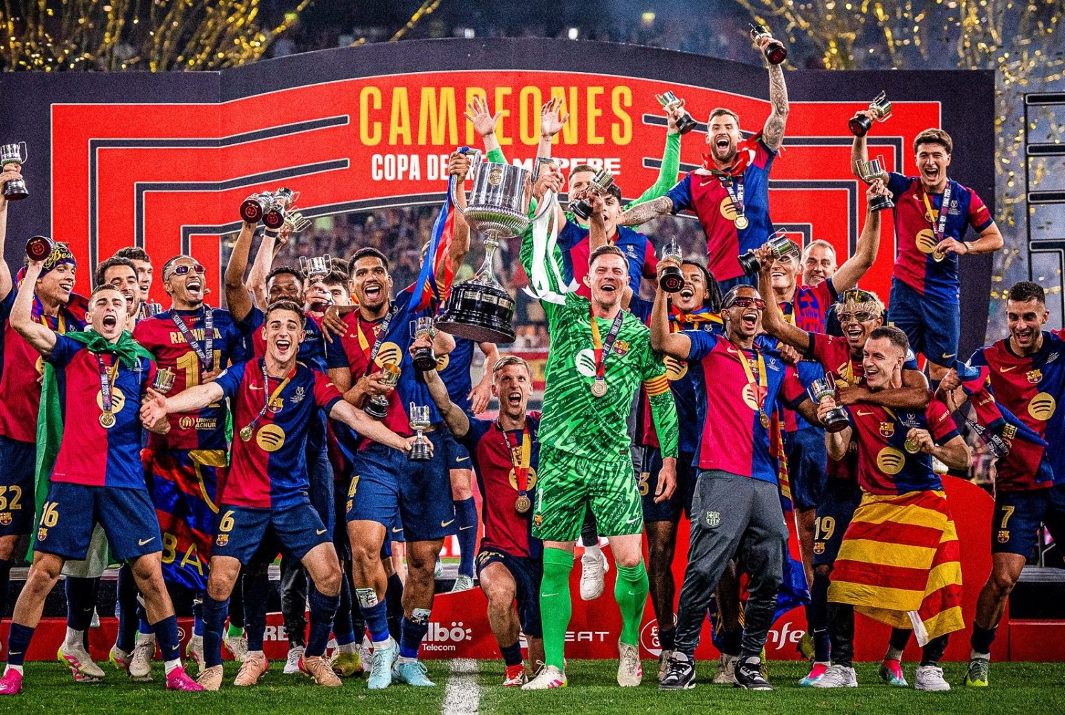 रियललाई हराउँदै बार्सिलोनाले जित्यो कोपा डेल रे