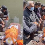 बाबुराम भट्टराईका बुवाको पशुपतिमा अन्त्येष्टि