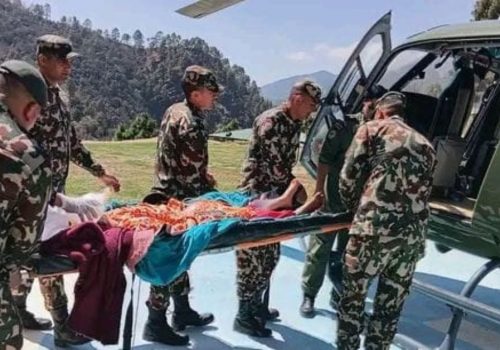 बाजुरामा हेलिकप्टरमार्फत उद्धार गरिएकी सुत्केरी र शिशुको मृत्यु